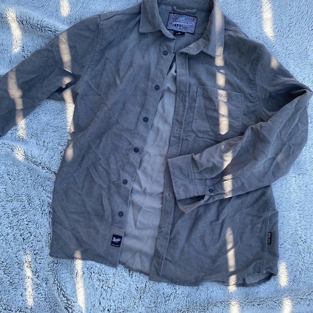 Brooklyn Cloth Gray Corduroy Shirt